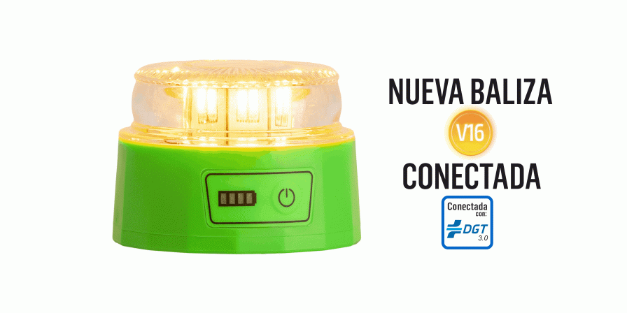 LUZ EMERGENCIA V16 CONECTADA CON DGT.